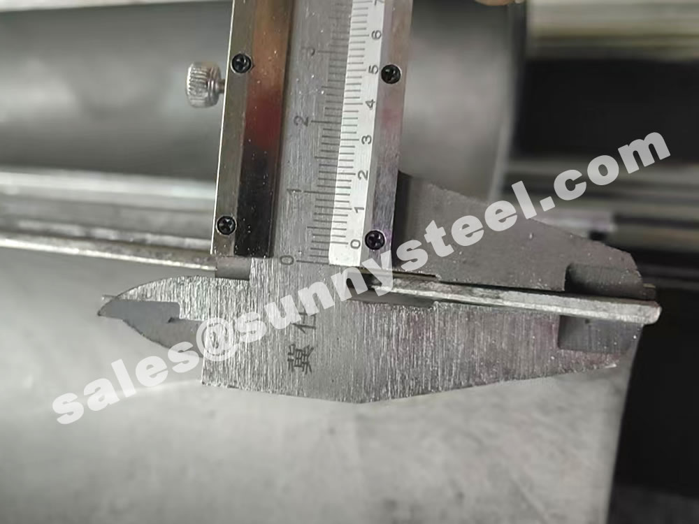 304 stainless tube shields Thickness measurement