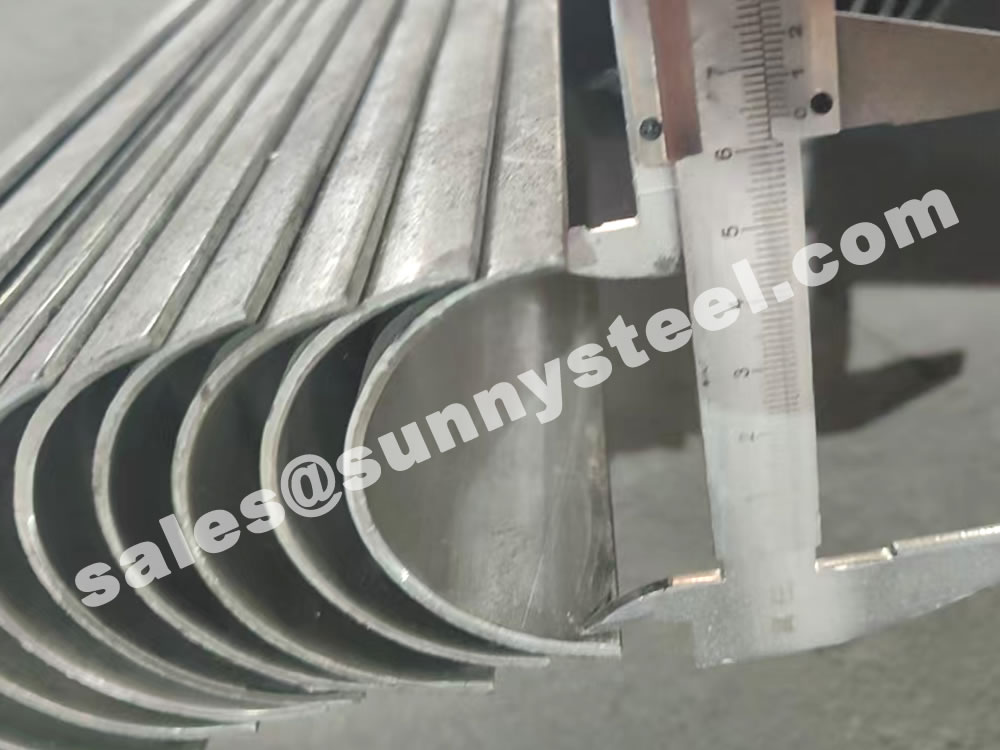 304 stainless tube shields Inside diameter measurement