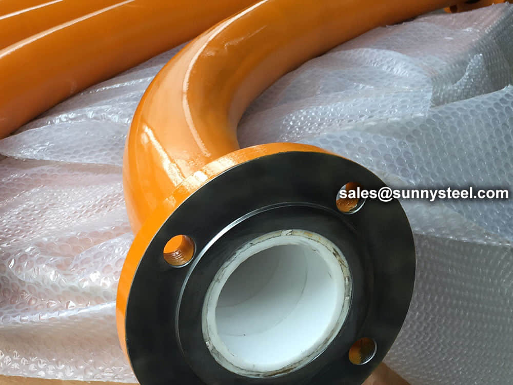 Alumina Ceramic Sleeve Lined Pipe Elbow