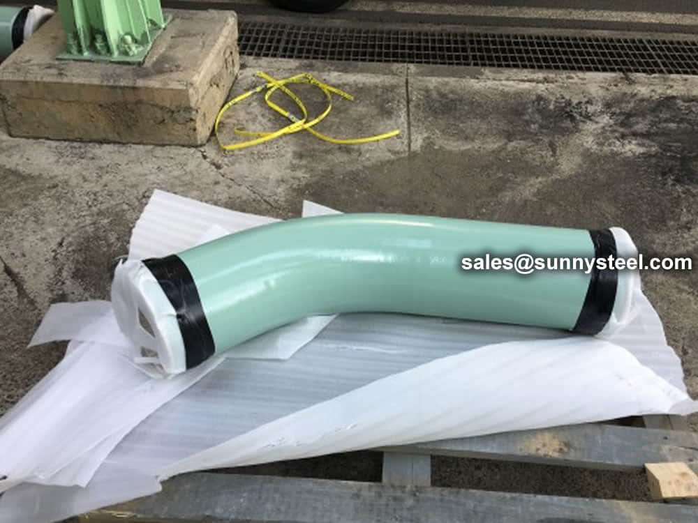 Alumina Ceramic Sleeve Lined Pipe Elbow