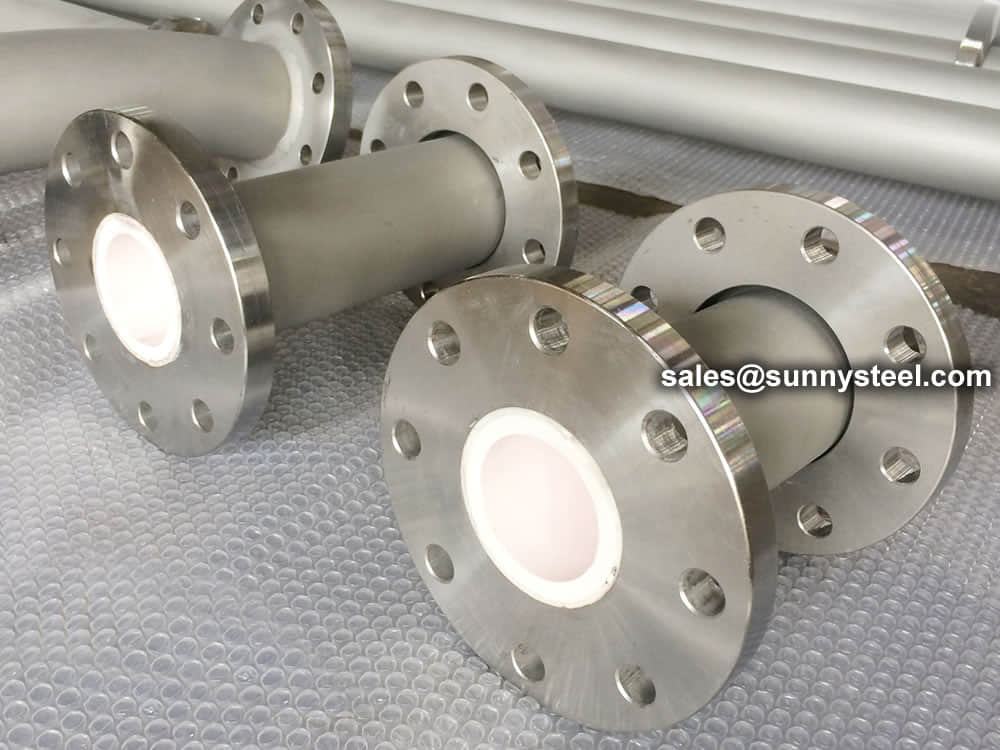 Alumina Ceramic Sleeve Lined Pipe With Flange