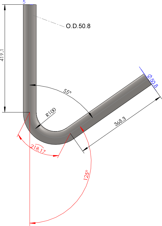 Lower bend tube shield