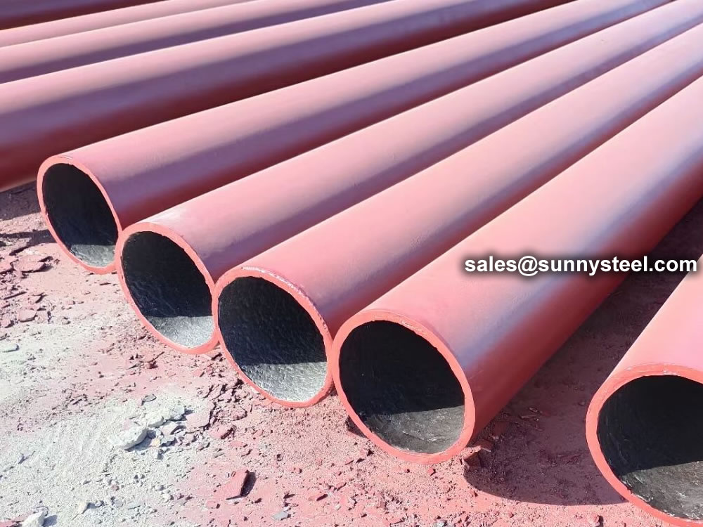 Ceramic low carbon steel pipe