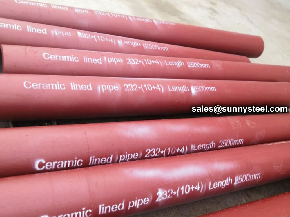 Ceramic low carbon steel pipe