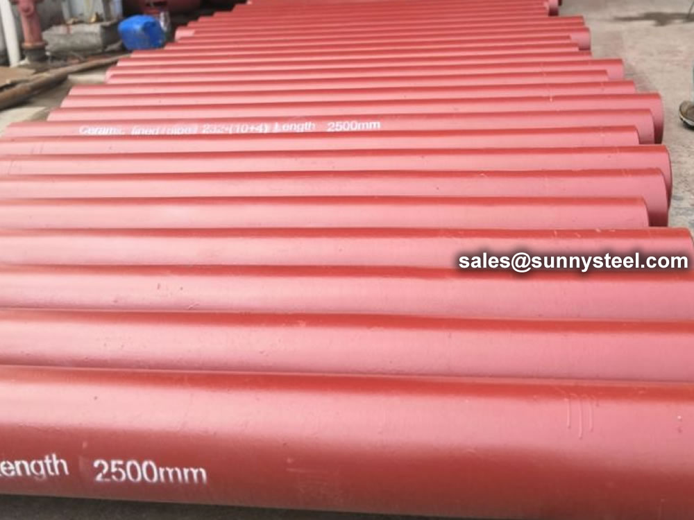 Ceramic low carbon steel pipe