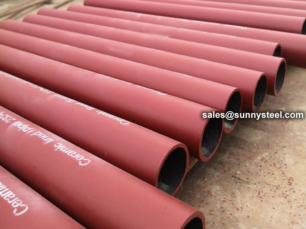 Ceramic low carbon steel pipe