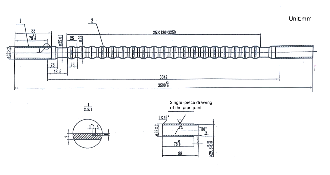Stainless steel corrugated tube