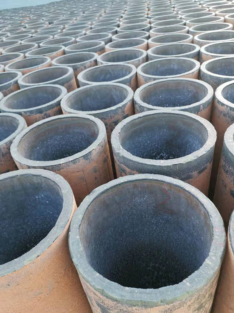 Why are cast basalt lined pipes so wear-resistant