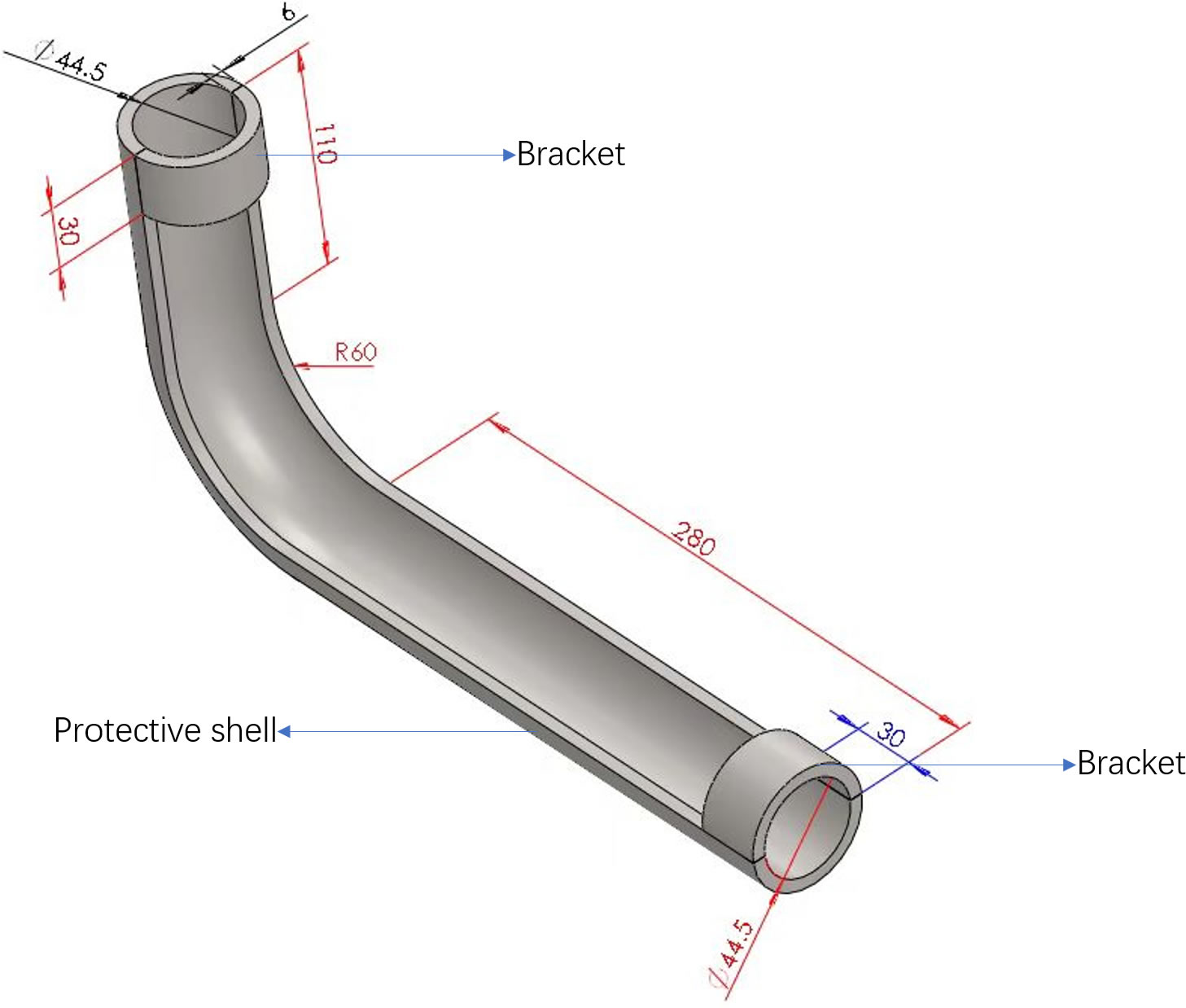 Protectiv shell with Braket