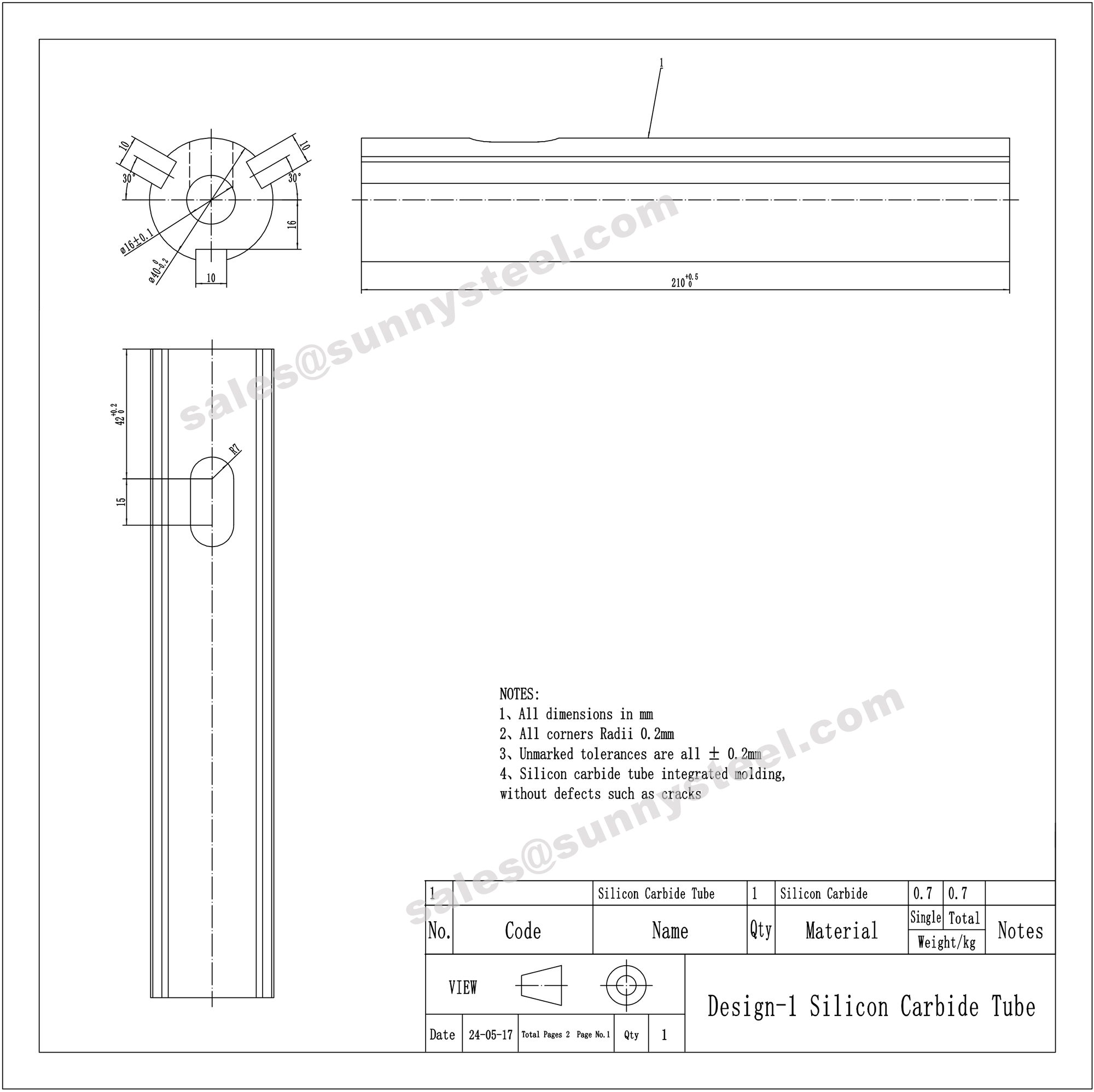 Silicon Carbide Ceramic lined pipe