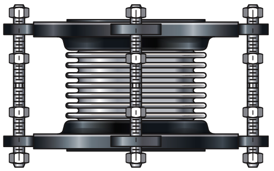 Single tied expansion joint