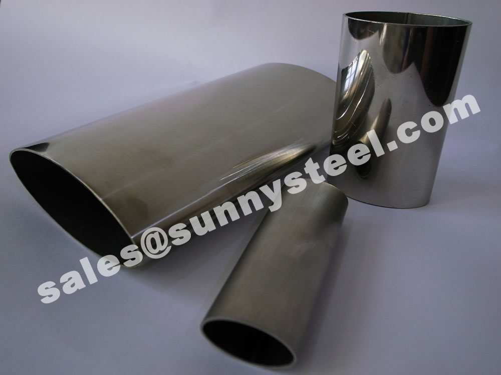 Stainless steel oval pipe