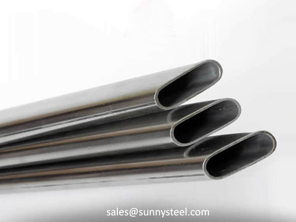 Stainless steel oval pipe