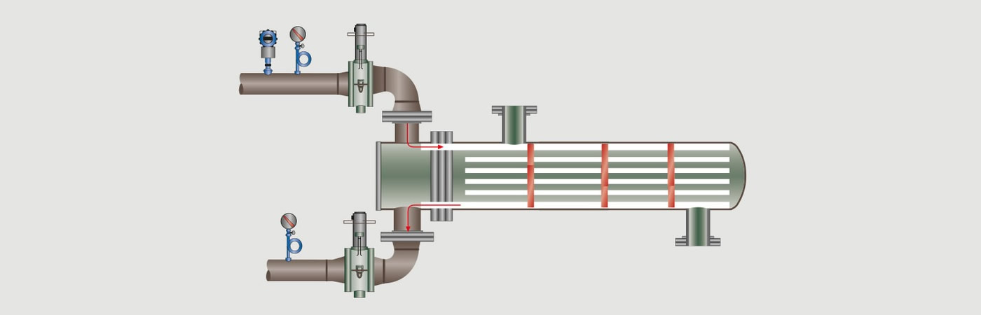 Steam header and pipeline tubes